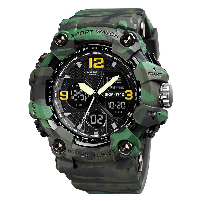 Reloj Electrónico Deportivo Impermeable Y A Prueba De Golpes