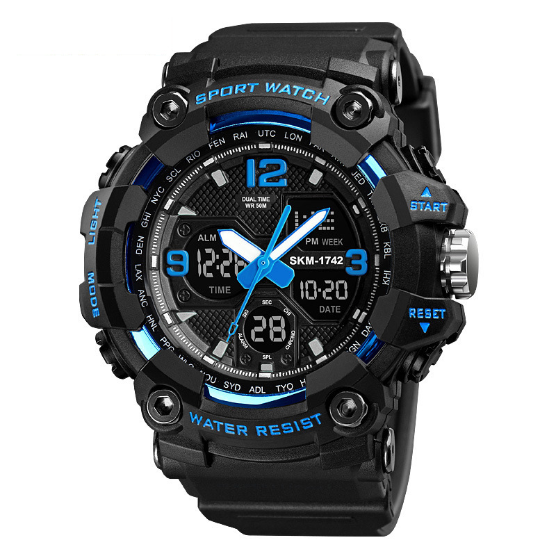 Reloj Electrónico Deportivo Impermeable Y A Prueba De Golpes