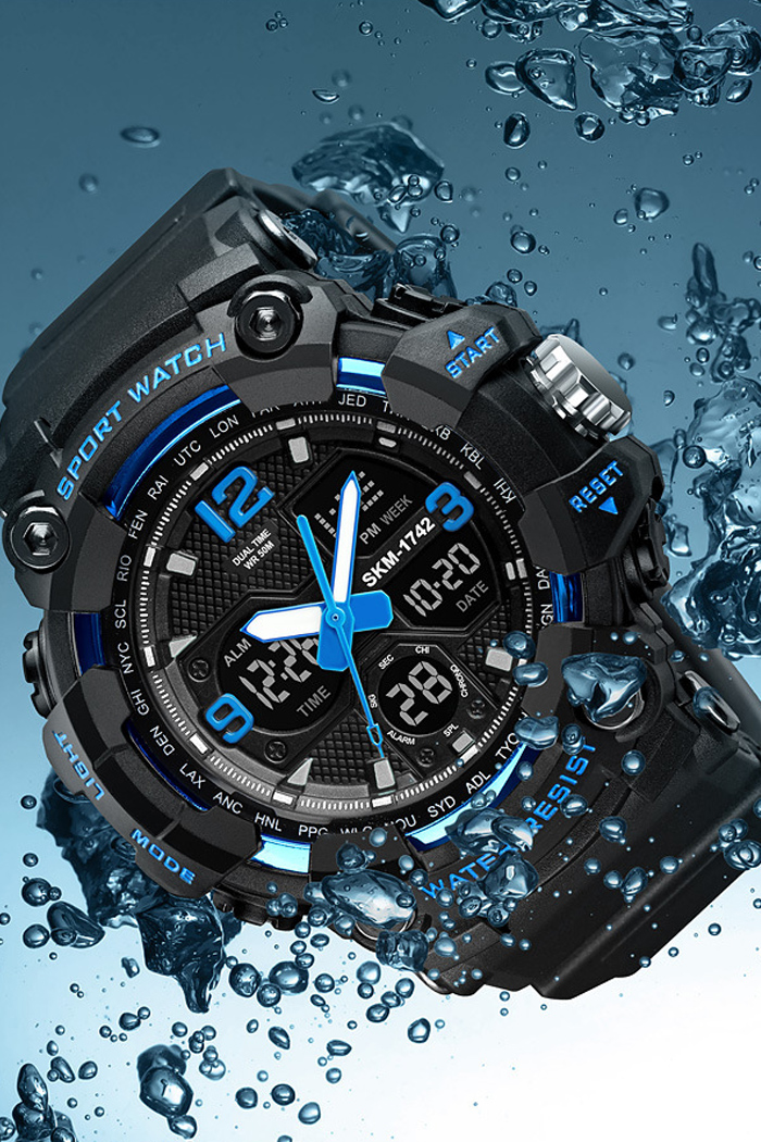 Reloj Electrónico Deportivo Impermeable Y A Prueba De Golpes