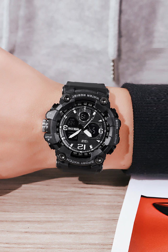 Reloj Electrónico Deportivo Impermeable Y A Prueba De Golpes